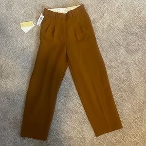 Aritzia Wilfred trousers - Carrot short size 0 color: rich chestnut